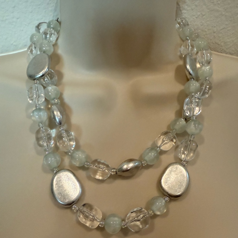 NWOT Premier Designs “Casual Cool” two-strand adjustable necklace